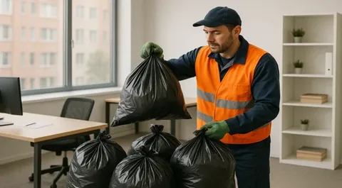 Уборка и вывоз мусора после мероприятий в Малоярославце в октябре